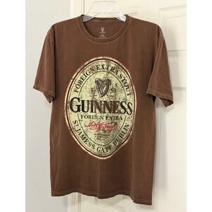 Guinness Foreign Extra Stout T-Shirt Mens sz L St James Gate Dublin Irish pub